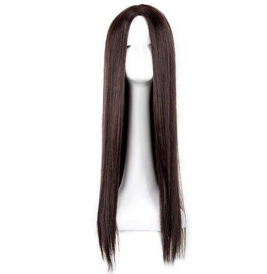 Long Hair Fei-Display Wigs Blonds Straight Heat Resistant Fiber Wigs Cartoon Paper Cos-play