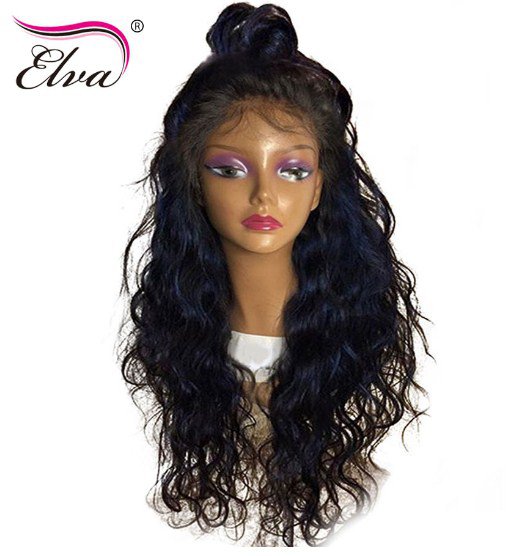 Lace Wigs For Black Women Human Hair Pre Ripped Brazilian Hairline Remy Hair Wigs  24 inch