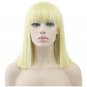 Synthetic Fiber High Temperature Hair Straight Short Blond Black Women Party Hair Piece Cosplay Wigs