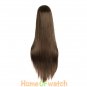 100cm Cosplay Wig Black White Brown 4 Colors Heat Resistant Synthetic Wigs Women Ladies