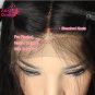 Straight Brazilian Lace Front Short Cut Glueless Human Wig Natural Remy Black for Women Hair 14 inch