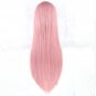 Long Straight Party Women Pink High Temperature Heat-resistant Synthetic Cosplay