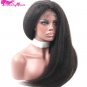 Straight curly Glueless Wig Front Human Hair Lace Wigs for Black women with Baby Hair  24 inch