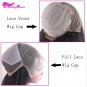 Straight curly Glueless Wig Front Human Hair Lace Wigs for Black women with Baby Hair  24 inch