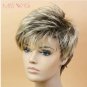 Wig Blonde Straight Short Pixie Hair Cut Synthetic Hair Style High Temperature Fiber