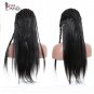 Lace Front Human Hair Wigs For Black Women Full and Non Remy Silky Straight Natural 16 inch