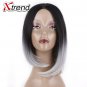 Short Bob Hair Wigs For Women Adjustable Synthetic Wig Bug Gray Cosplay Wig High Temperature Fiber