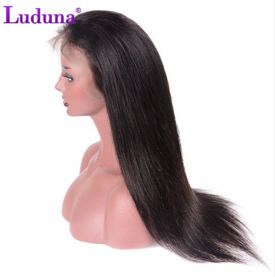 Lace Front Human Hair Wigs For Black Women 8-24 Inch No Remy Peruvian Straight Hair Lace Wig 24 inch
