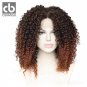 16 Inches Natural Hairline Part Curly Curly Synthetic Lace Front Wigs For Women