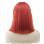 Short Straight Heat Resistant Gray Synthetic Hair Red Nature Women Cosplay Hair Party Wigs