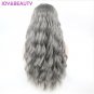 Curly Wig Curly Synthetic Wigs Matte gray color 28 inches High temperature Fiber wig