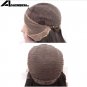 Long Straight Dark Roots Ombre Brown Synthetic Lace Front Wig Glueless Fiber Hair Wigs 26 inches