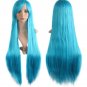 long Straight cosplay wigs black pink red blonde wig color Costume Synthetic hair