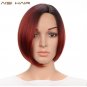 HAIR Short Synthetic Ombre Wigs for Black Women Straight Bob Hairstyle With Heat Resistant