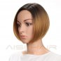 HAIR Short Synthetic Ombre Wigs for Black Women Straight Bob Hairstyle With Heat Resistant