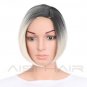 HAIR Short Synthetic Ombre Wigs for Black Women Straight Bob Hairstyle With Heat Resistant