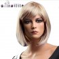 Short Blonde Red Bob Hair Wig Heat Resistant Blonde Synthetic Wigs Black Brown Women Natural