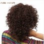 HAIR Afro Kinky Curly Wigs for Black Women Synthetic Dark Brown African Heat Resistant Short Hair