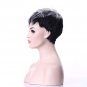 Tones Gray Wig Natural Short Curly Synthetic Hair Wig 2 Colors Available