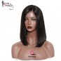 Lace Front Human Hair Wigs 180% Density Bob Wig Straight Brazilian Short Human Hair Wigs 16 inches