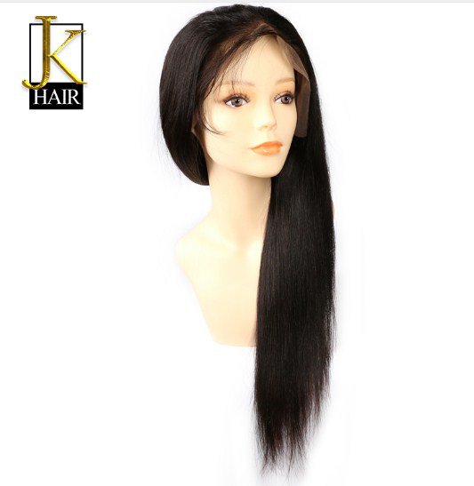 Full Lace Human Hair Wigs For Black Women Remy Brazilian Straight Lace Wig 12 inches
