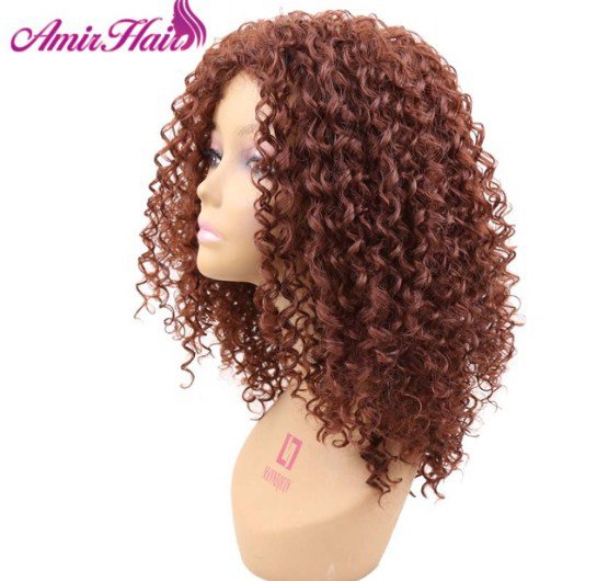 Long afro Kinky Curly Synthetic wig for Women With Baby Hair wigs cosplay perruque