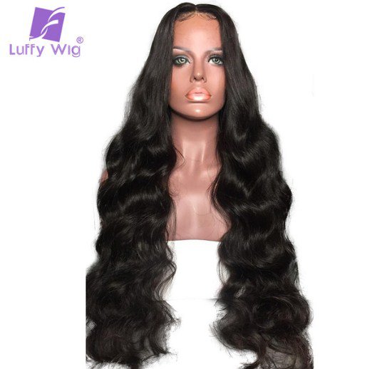 Human Hair Lace Front Wigs With Baby Hair Natural Peruvian Non-remy Hair 12 inches
