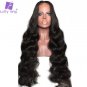 Human Hair Lace Front Wigs With Baby Hair Natural Peruvian Non-remy Hair 16 inches
