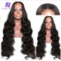 Human Hair Lace Front Wigs With Baby Hair Natural Peruvian Non-remy Hair 24 inches