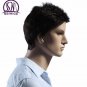 Straight Short Men Wigs Heat Resistant Japanese Fiber Dark Brown Natural Hair Male Synthetic Wig