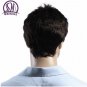 Straight Short Men Wigs Heat Resistant Japanese Fiber Dark Brown Natural Hair Male Synthetic Wig