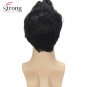 Black Short Cosplay Wig Resistant Synthetic costume Hair Wigs for men