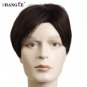 Short Wigs For Black White Men Natural Black Hair Pieces Straight Men's Wigs Hair