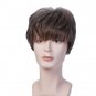 Straight Wigs Black Brown 4 Colors Men Wigs Heat Resistant Synthetic Hair Cosplay Wigs