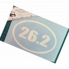 "26.2" miles Marathon oval vinyl decal - Available in all sizes / colors!    Running