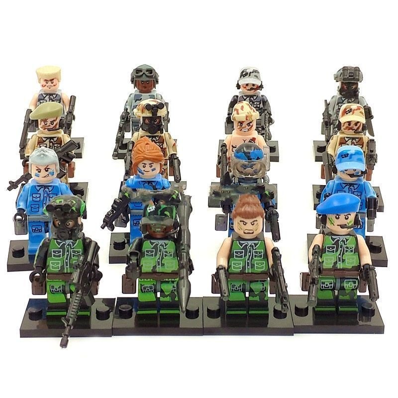 Military sets Anti-terrorism leader minifigure Lego Compatible Toy