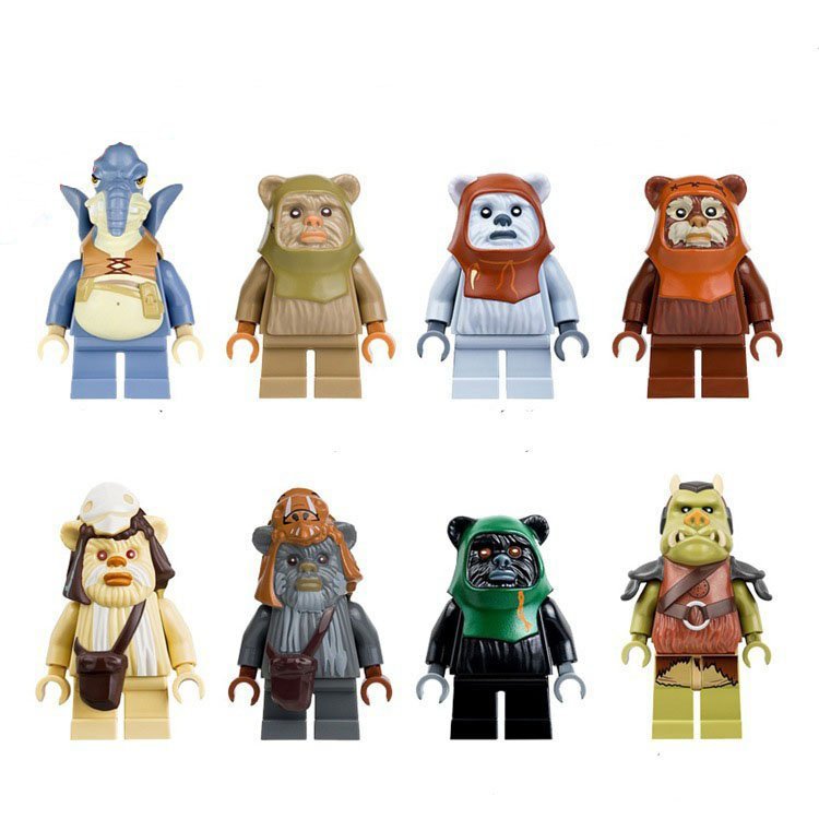 Ewok Village minifigures Star Wars sets Lego 10236 Compatible Toys