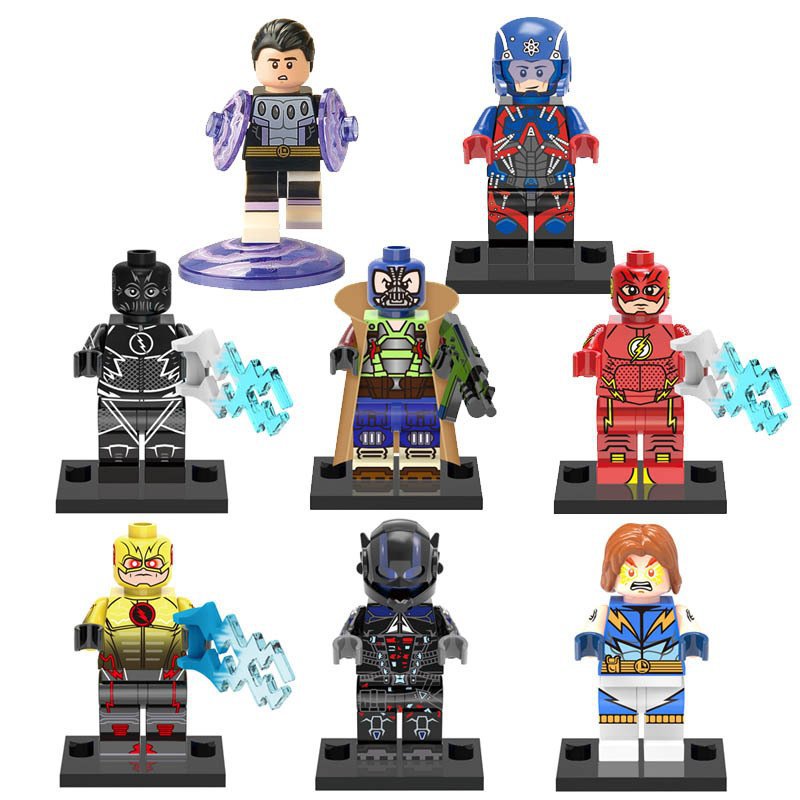 DC Super Heroes Atom reverse Flash Bane Lego Minifigure Compatible Toy