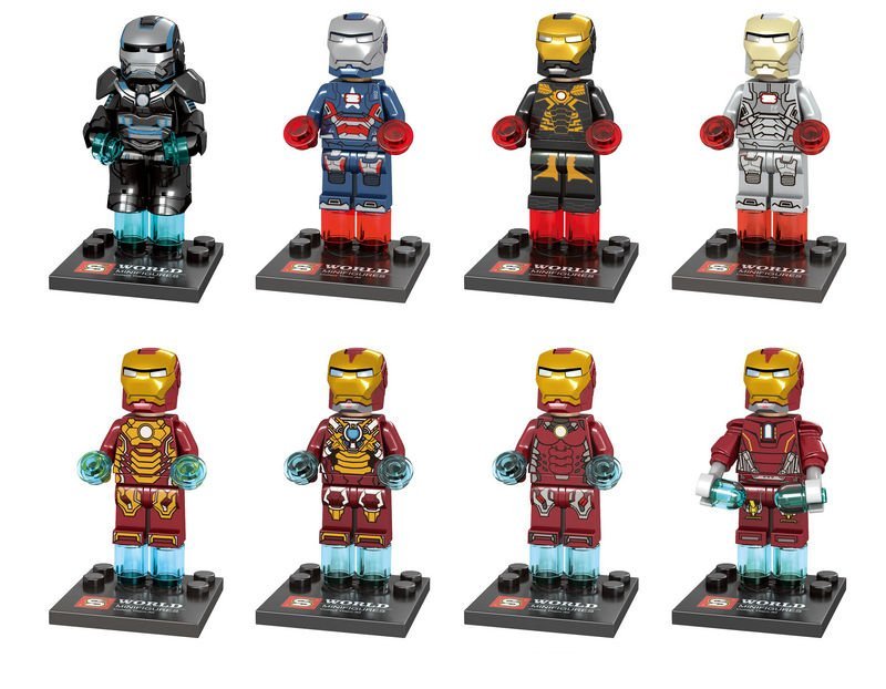 Avengers Super Heroes Iron Man Minifigures Lego Compatible Toy