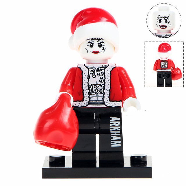 joker santa statue