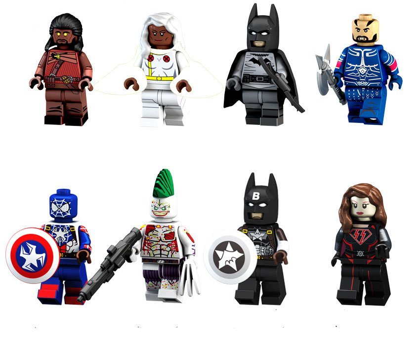 Storm Batman Joker Minifigures Compatible Lego movie sets
