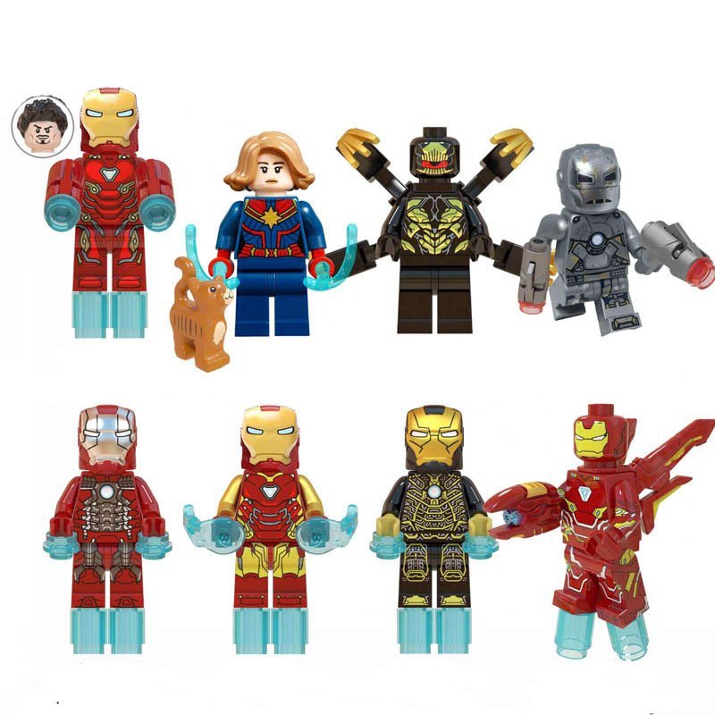 LEGO Minifigures Lego Avengers Minifigures Captain Marvel Iron Man ...