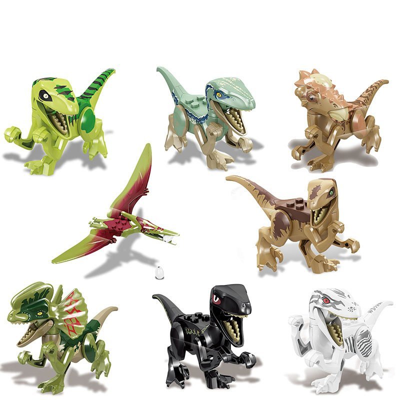 Jurassic World Raptors Quetzalcoatlus Allosaurus Lego building Compatible Toy