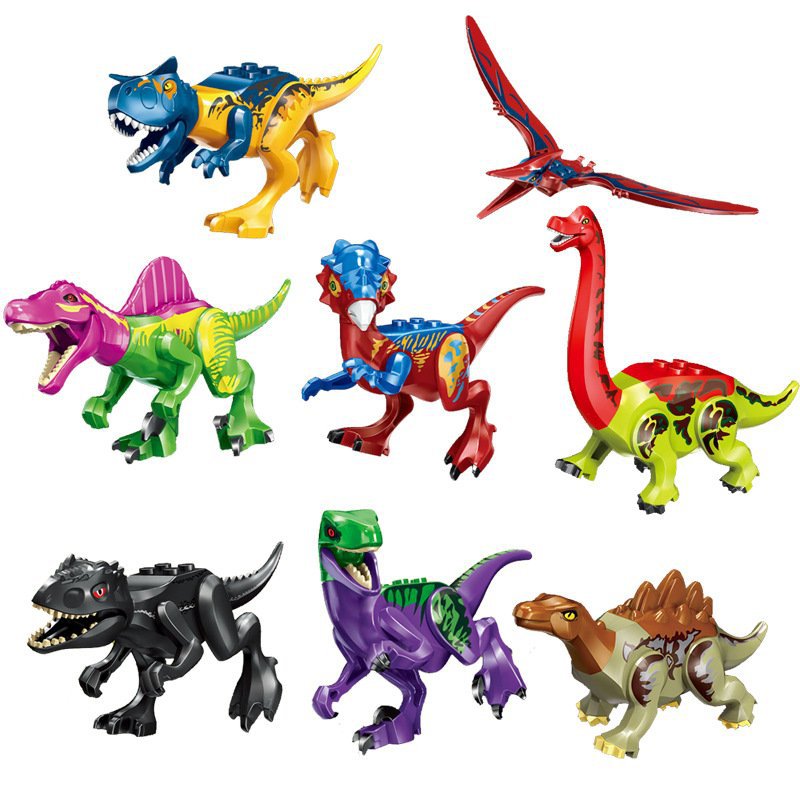 Brontosaurus Spinosaurus Carnotaurus building block Minifigures Lego Dinosaur sets Compatible