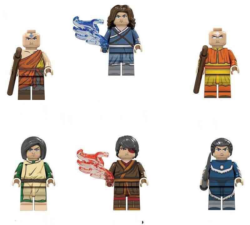 Aang PrinceZuko Sokka Katara Lego Minifigures Compatible Avatar The Last Airbender Toy