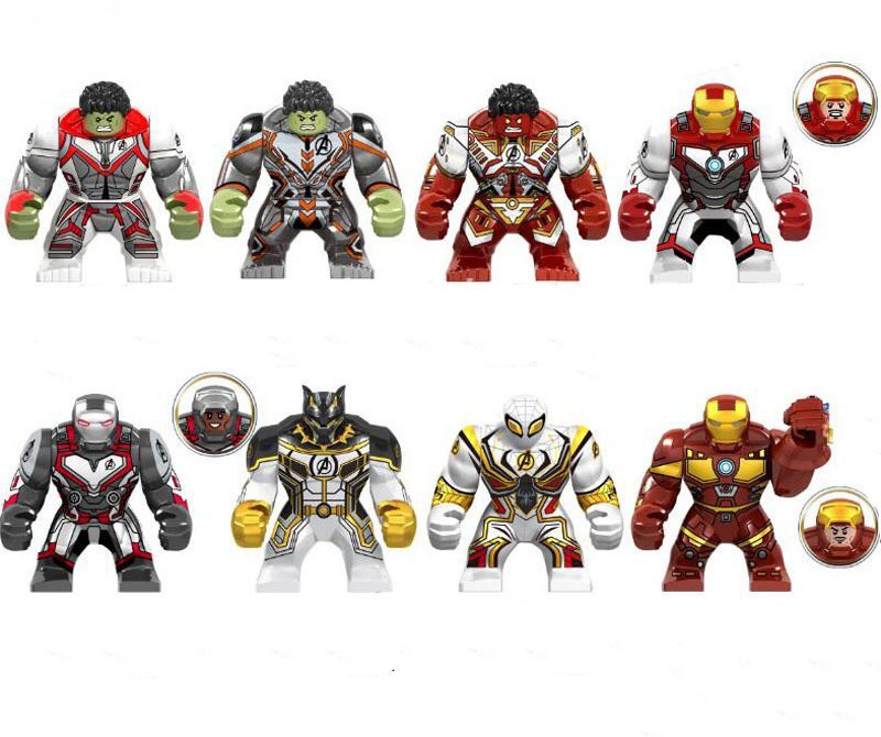 Big War Machine Hulk Spider-Man Black Panther Minifigures Lego Compatible Avengers Endgame Toy