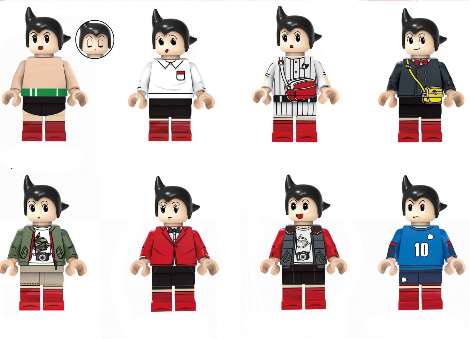 8pcs Astroboy Minifigures Lego Compatible Comic sets