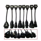 8pc OBD2 Cables Kit Adapter Set For Truck Diagnostic Scanner IVECO SCANIA VOLVO