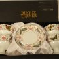 BIJOUX TERNER HOME Set/4 Pedestal Dessert Ice Cream Bowls&Saucers w/Butterflies