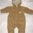 Ralph Lauren Corduroy Snowsuit Boys Girls Infant Brown Bunting Layette 3 months